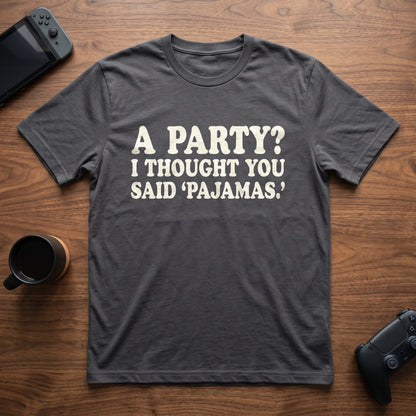 Pajamas T-Shirt - Charcoal
