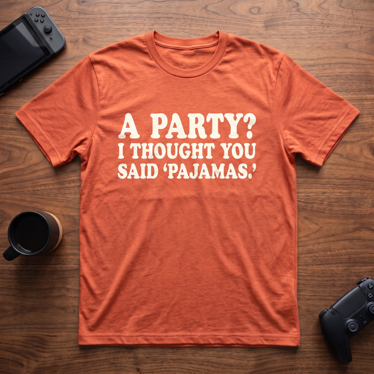 Pajamas T-Shirt - Heather Orange