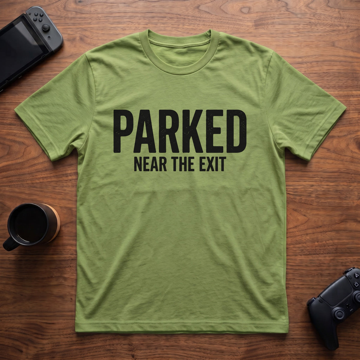 Parked Near The Exit T-Shirt - Lime