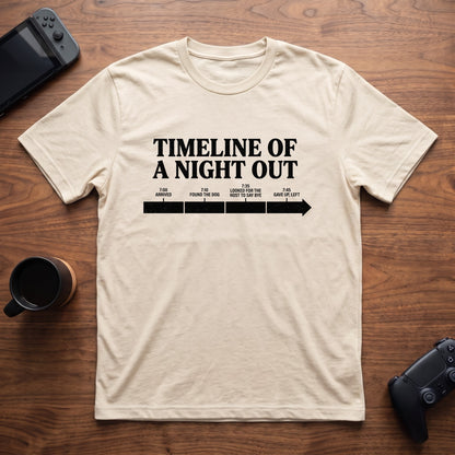 Party Timeline T-Shirt - Natural