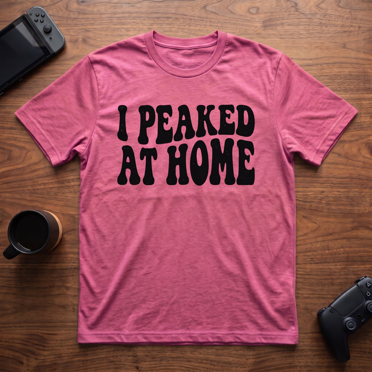Peaked At Home T-Shirt - Heather Berry