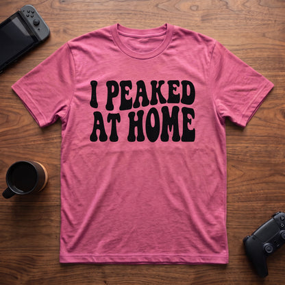 Peaked At Home T-Shirt - Heather Berry