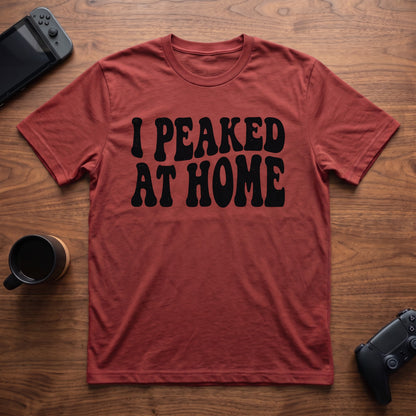 Peaked At Home T-Shirt - Red