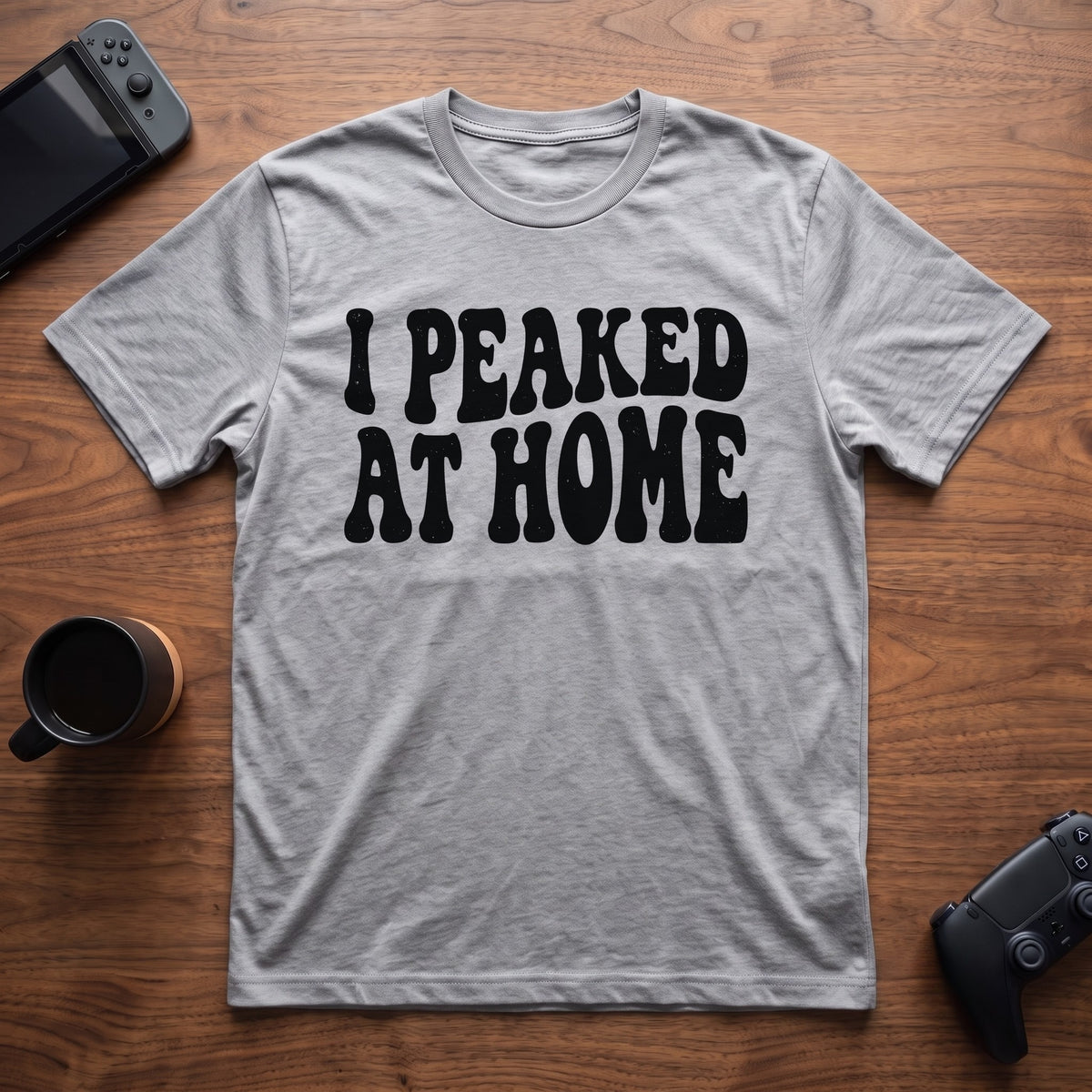 Peaked At Home T-Shirt - Sport Grey