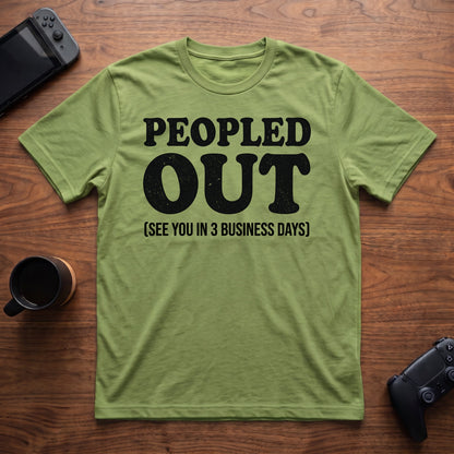Peopled Out T-Shirt - Lime