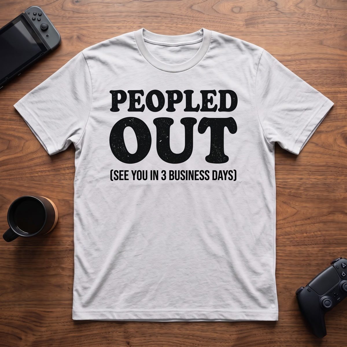 Peopled Out T-Shirt - White