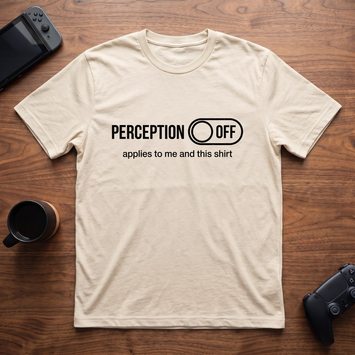 Perception Off T-Shirt - Natural