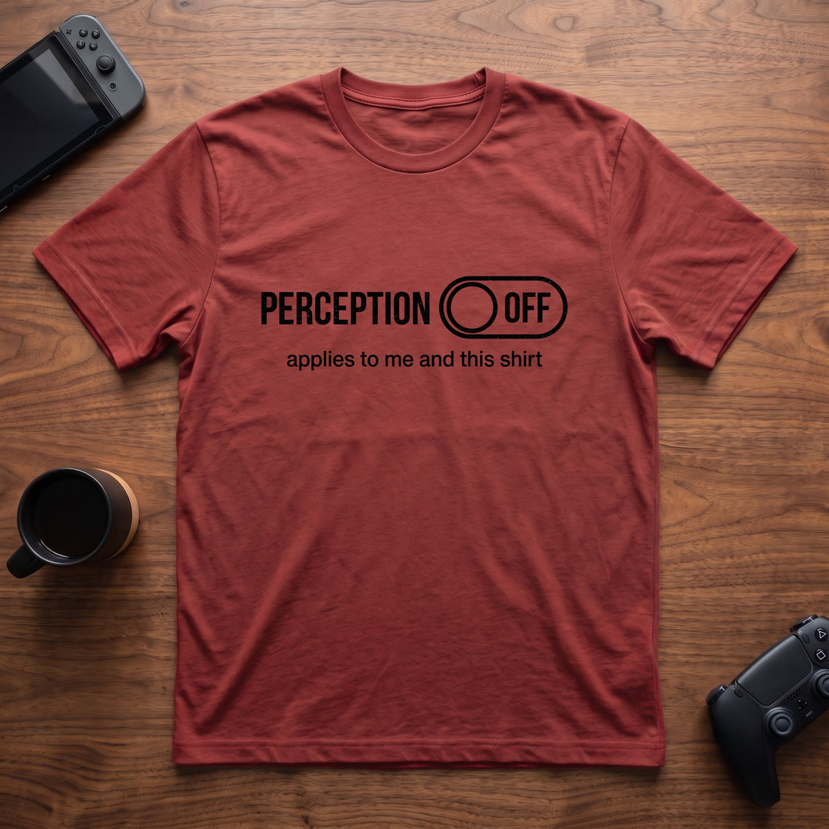 Perception Off T-Shirt - Red