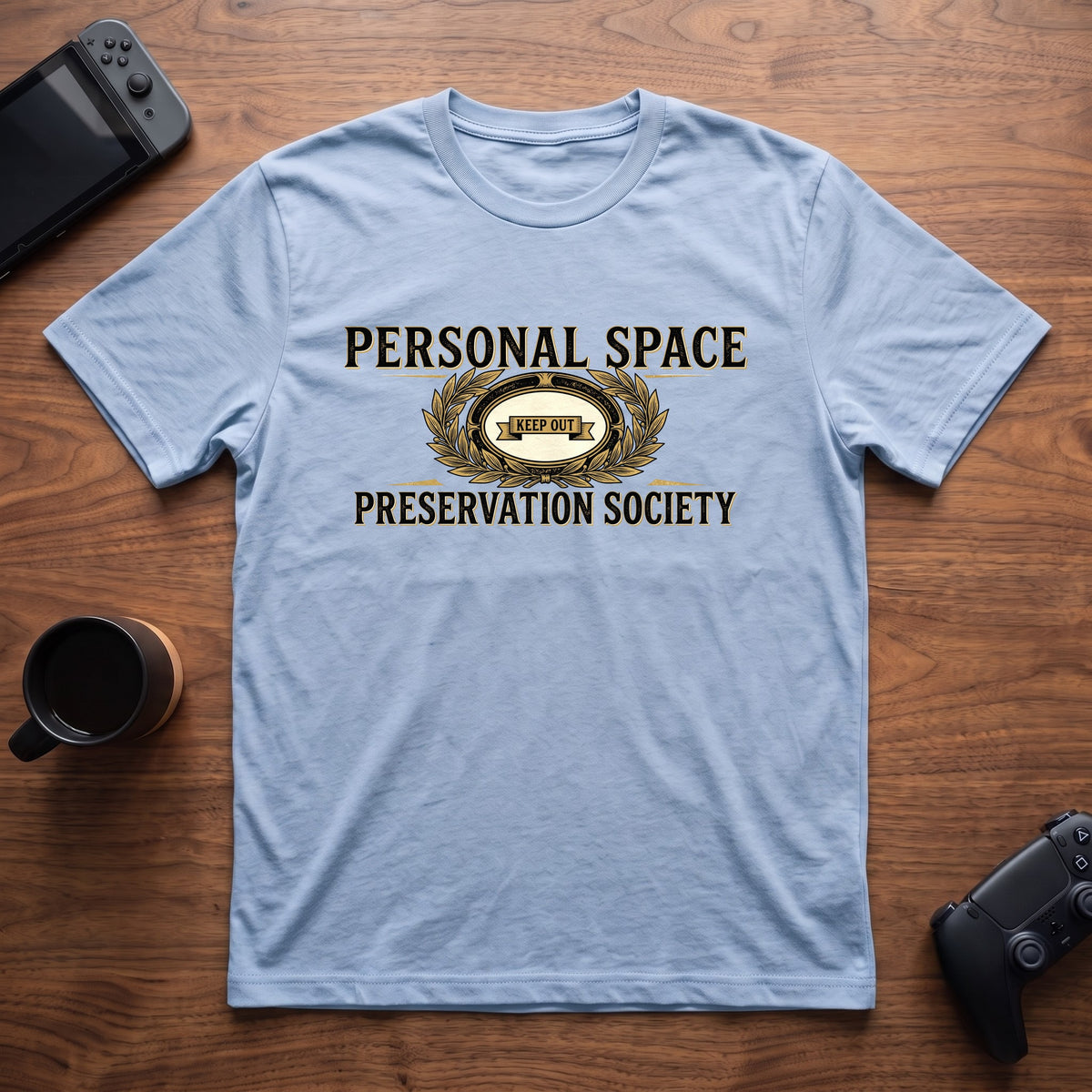 Personal Space Society T-Shirt - Light Blue