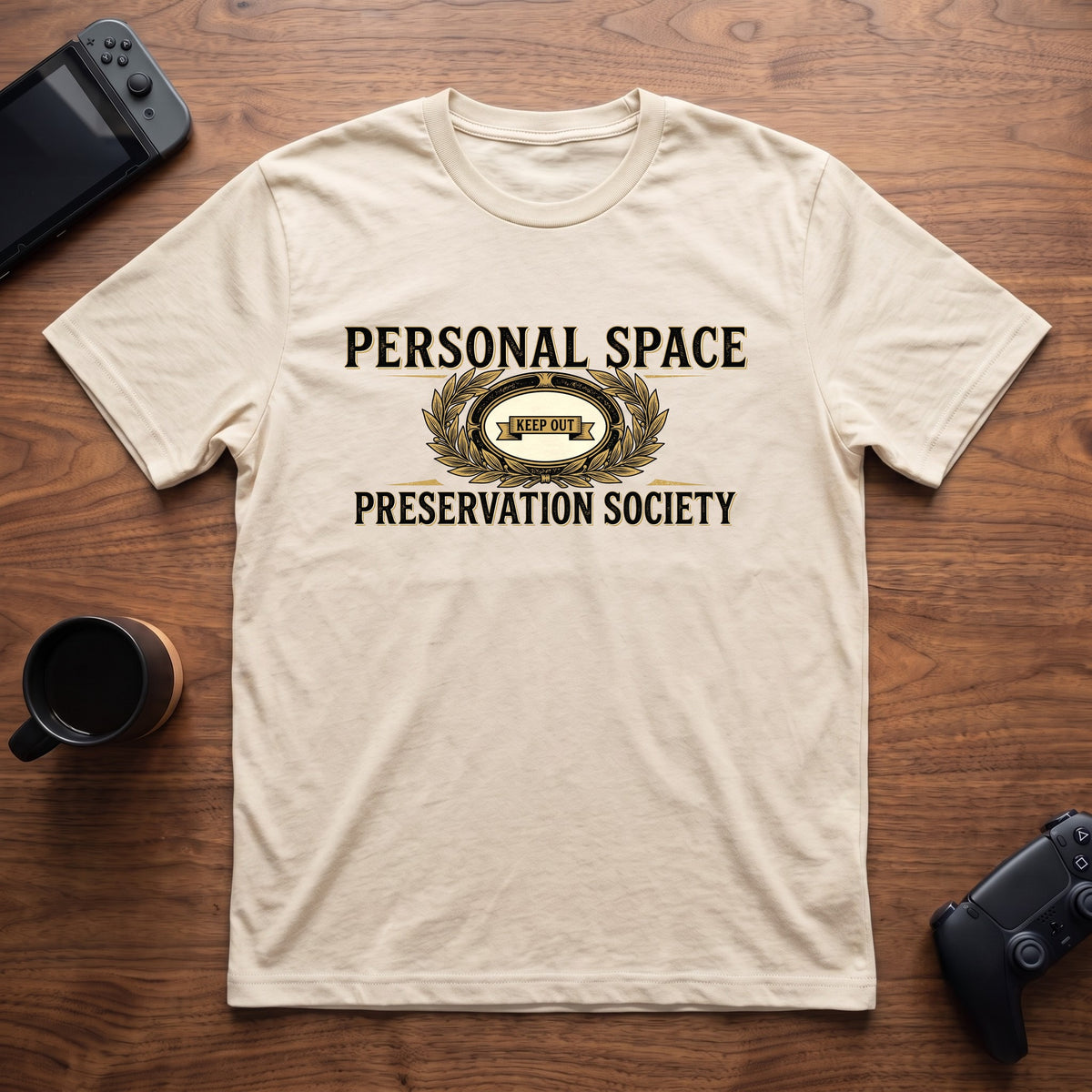 Personal Space Society T-Shirt - Natural
