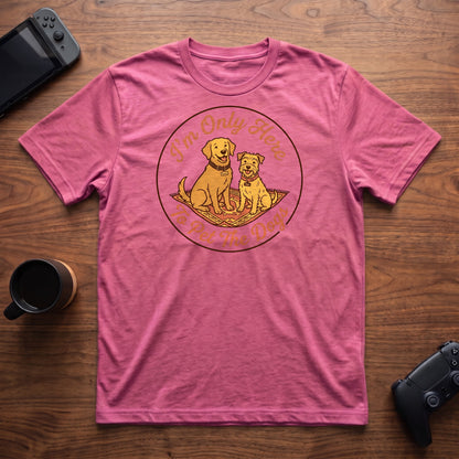 Pet The Dogs T-Shirt - Heather Berry
