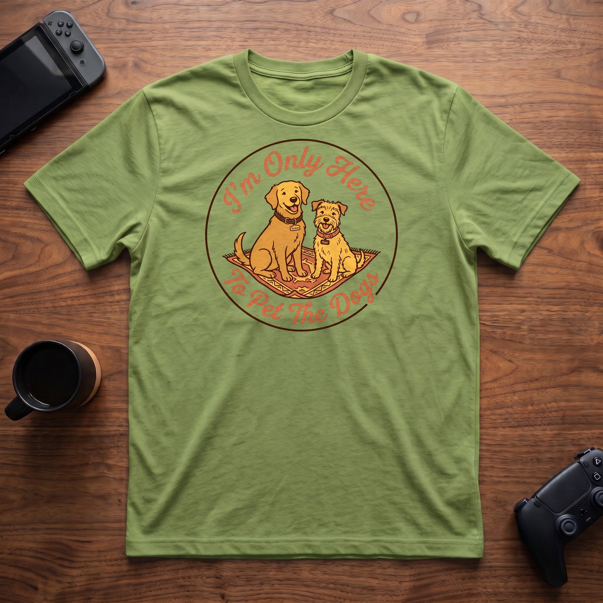 Pet The Dogs T-Shirt - Lime