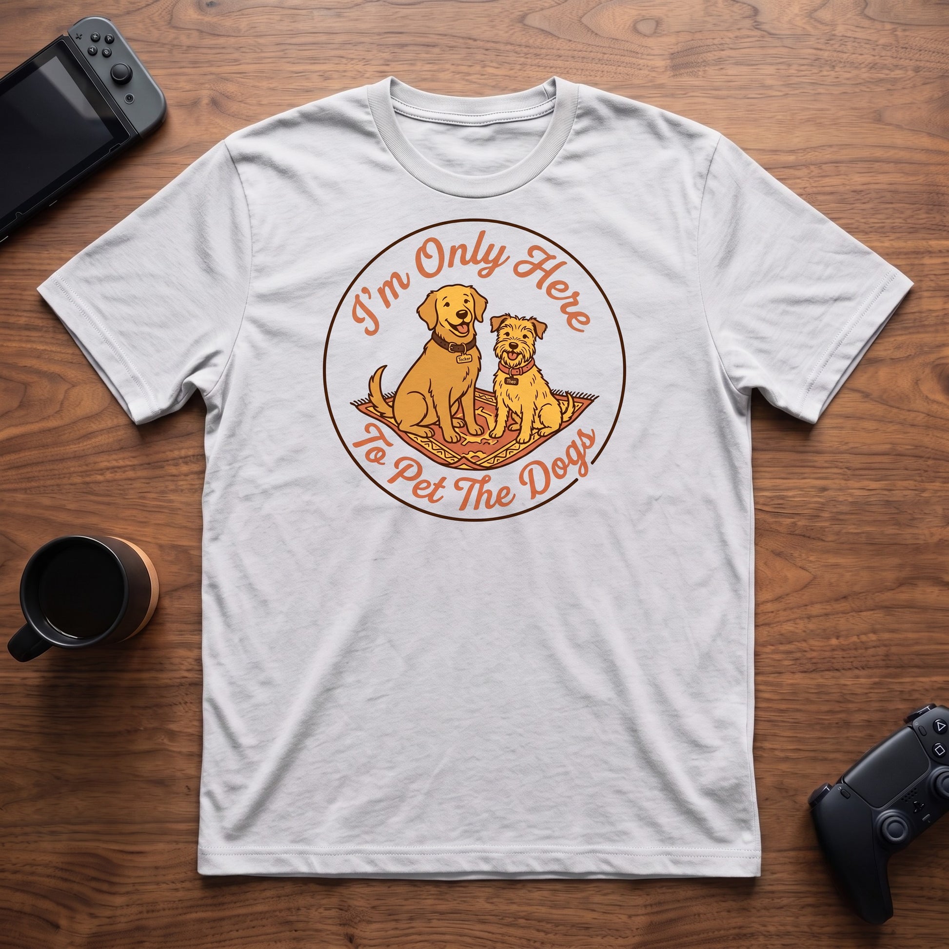 Pet The Dogs T-Shirt - White
