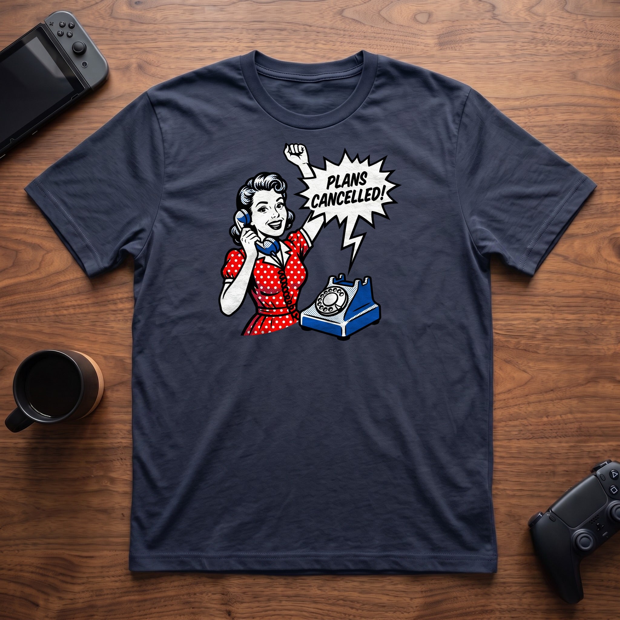 Plans Cancelled T-Shirt - Navy
