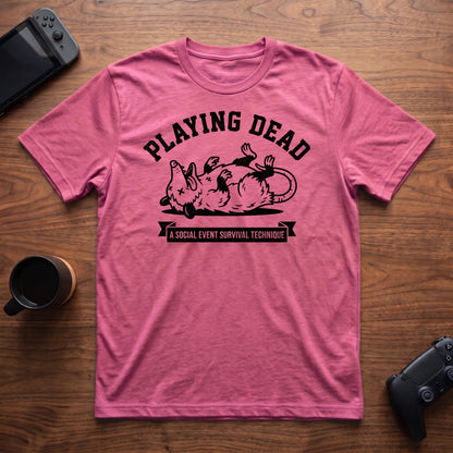 Playing Dead T-Shirt - Heather Berry