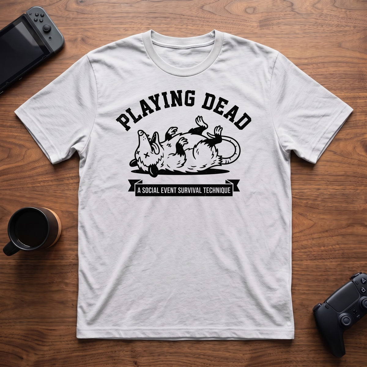 Playing Dead T-Shirt - White