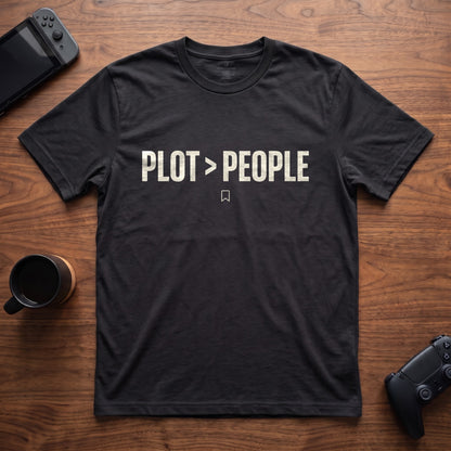 Plot Over People T-Shirt - Black