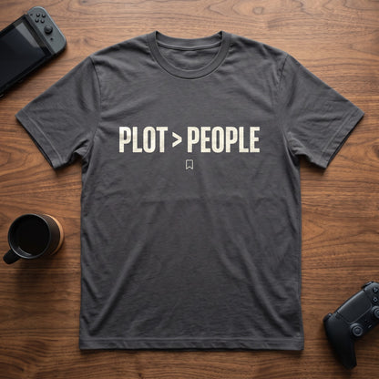 Plot Over People T-Shirt - Charcoal