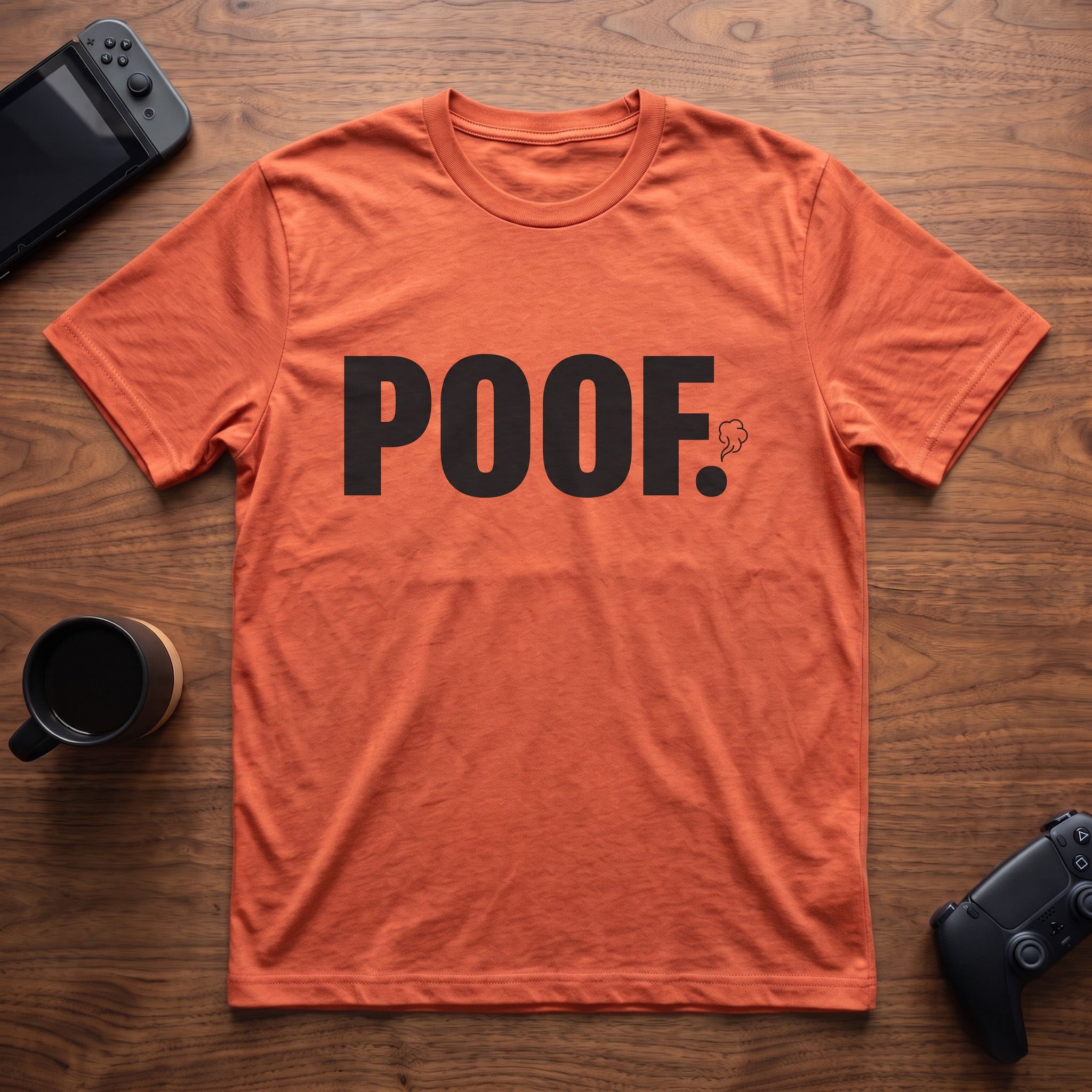 poof-t-shirt - Heather Orange