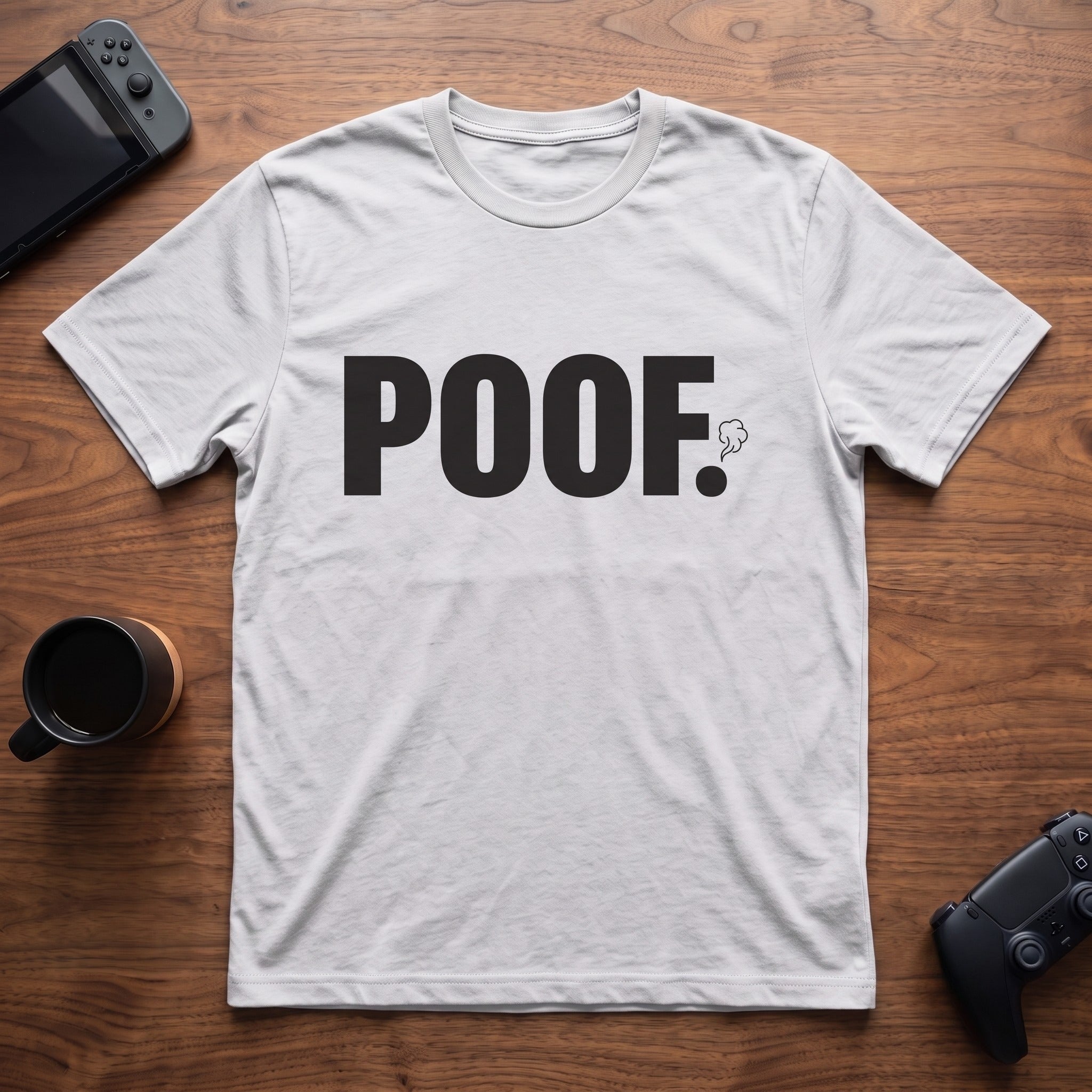 poof-t-shirt - White