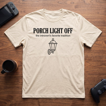 Porch Light Off T-Shirt - Natural