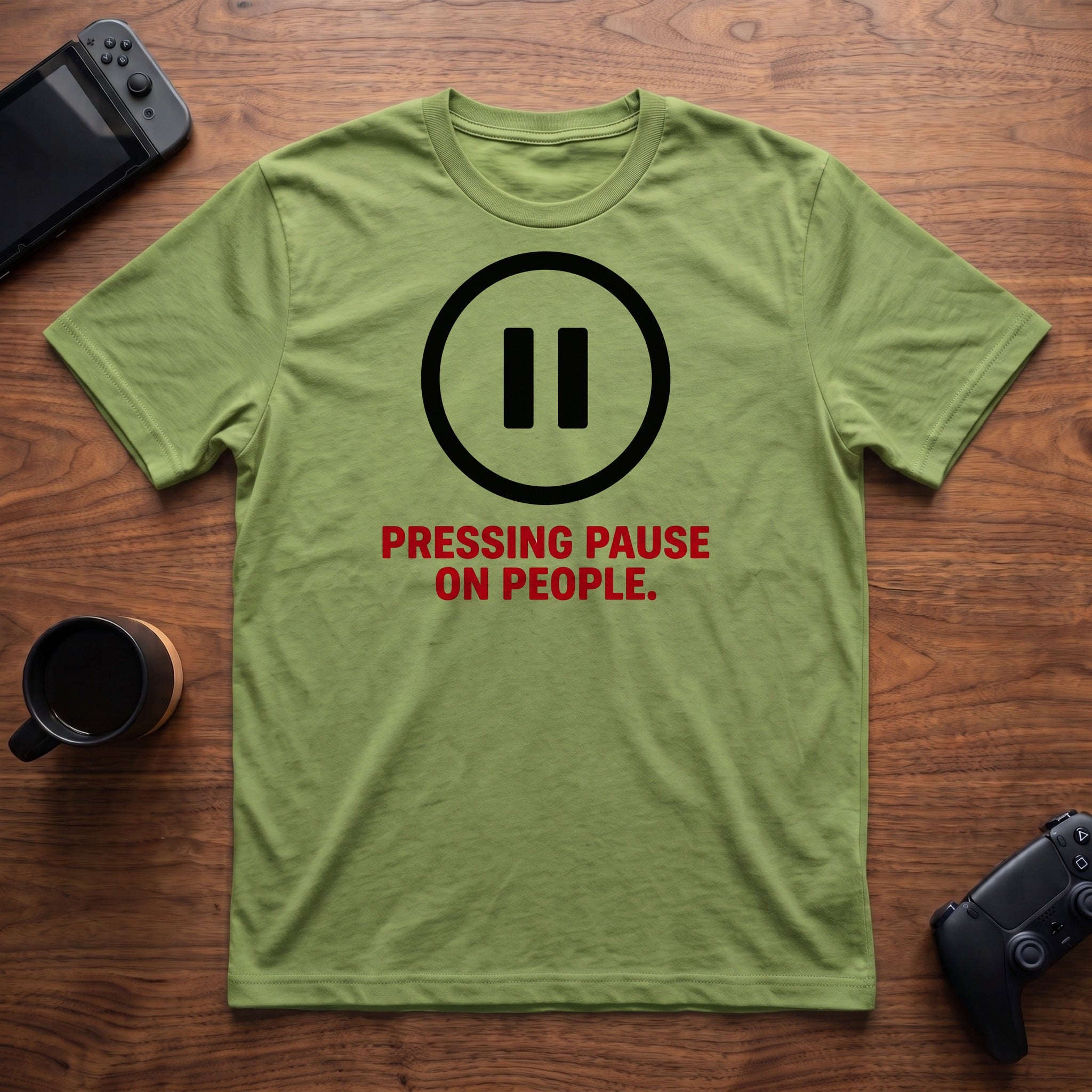 Pressing Pause T-Shirt - Lime