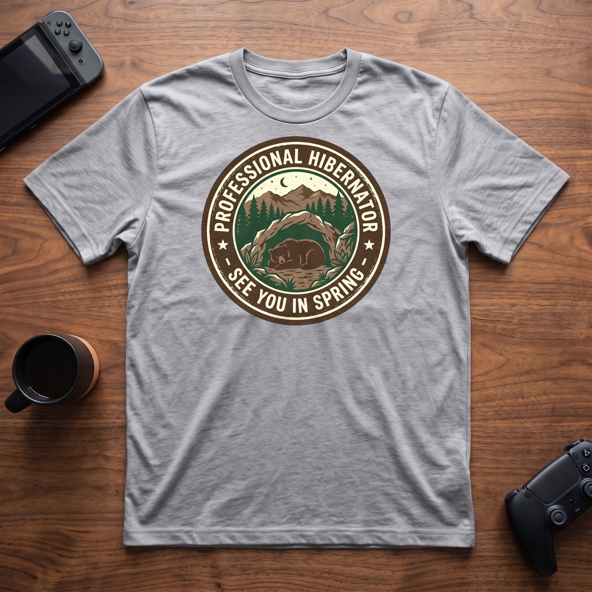Professional Hibernator T-Shirt - Sport Grey