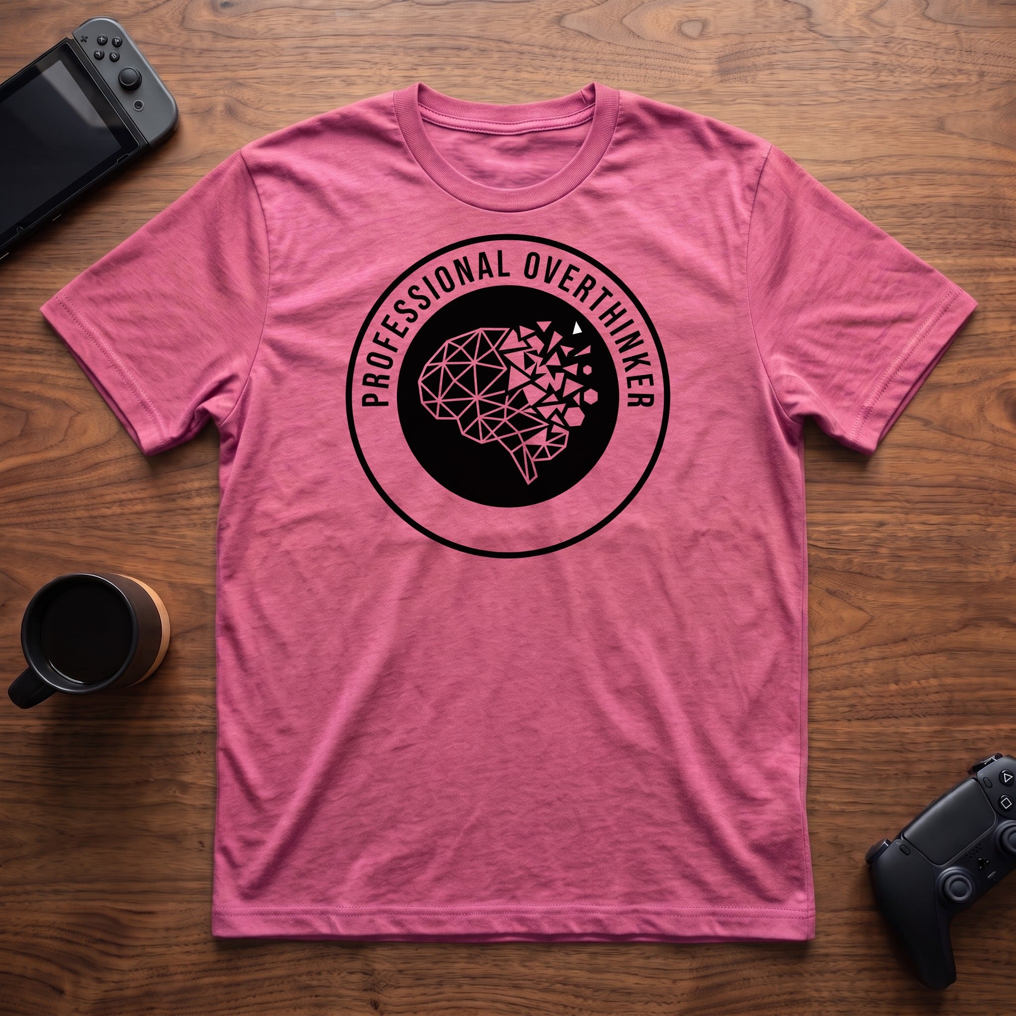 Professional Overthinker T-Shirt - Heather Berry