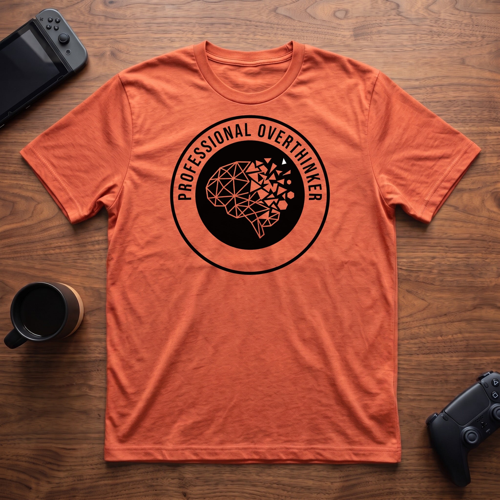 Professional Overthinker T-Shirt - Heather Orange