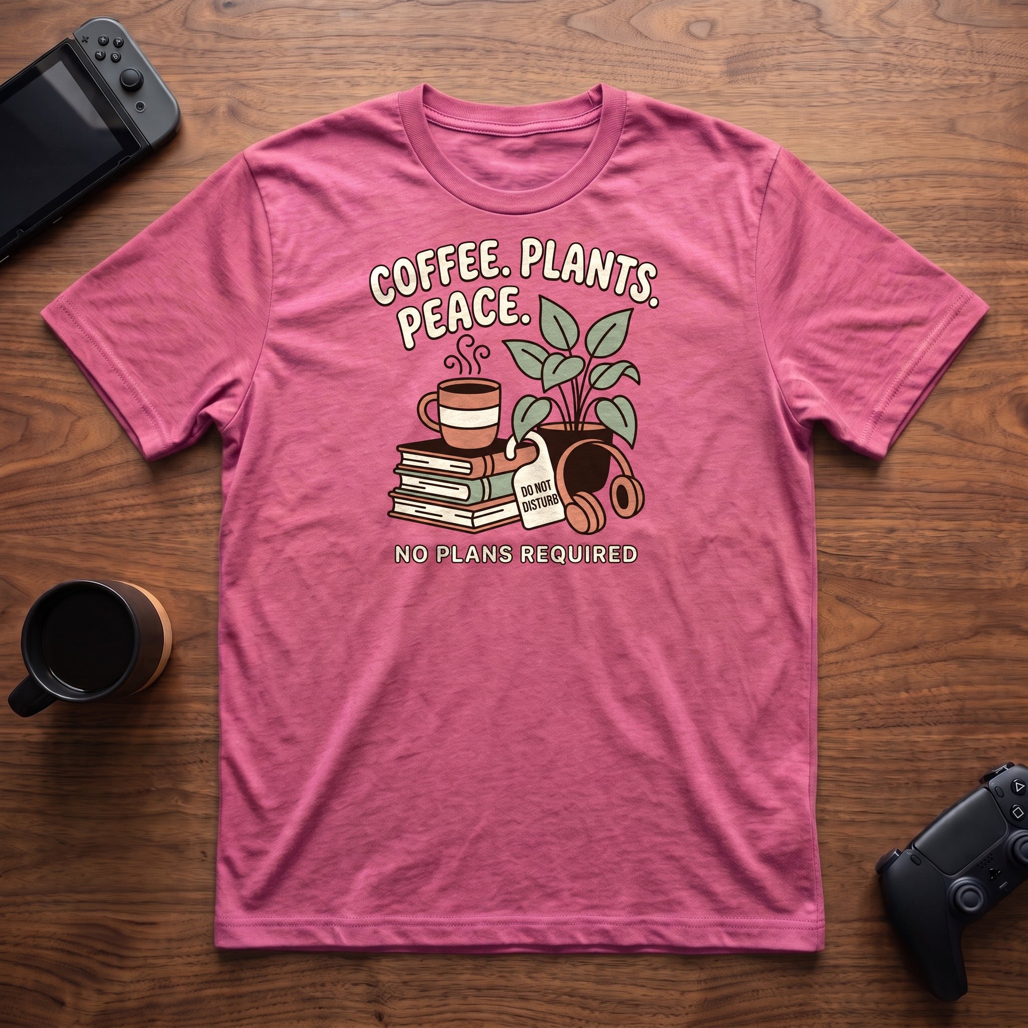 Quiet Morning Ritual T-Shirt - Heather Berry