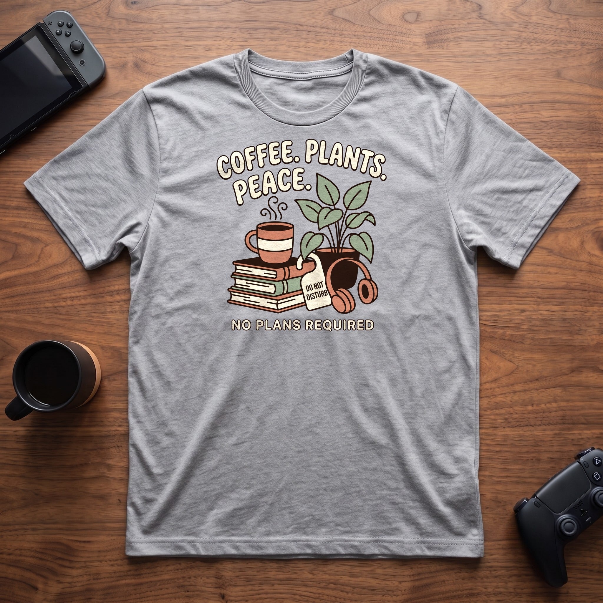 Quiet Morning Ritual T-Shirt - Sport Grey