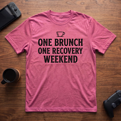 Recovery Weekend T-Shirt - Heather Berry
