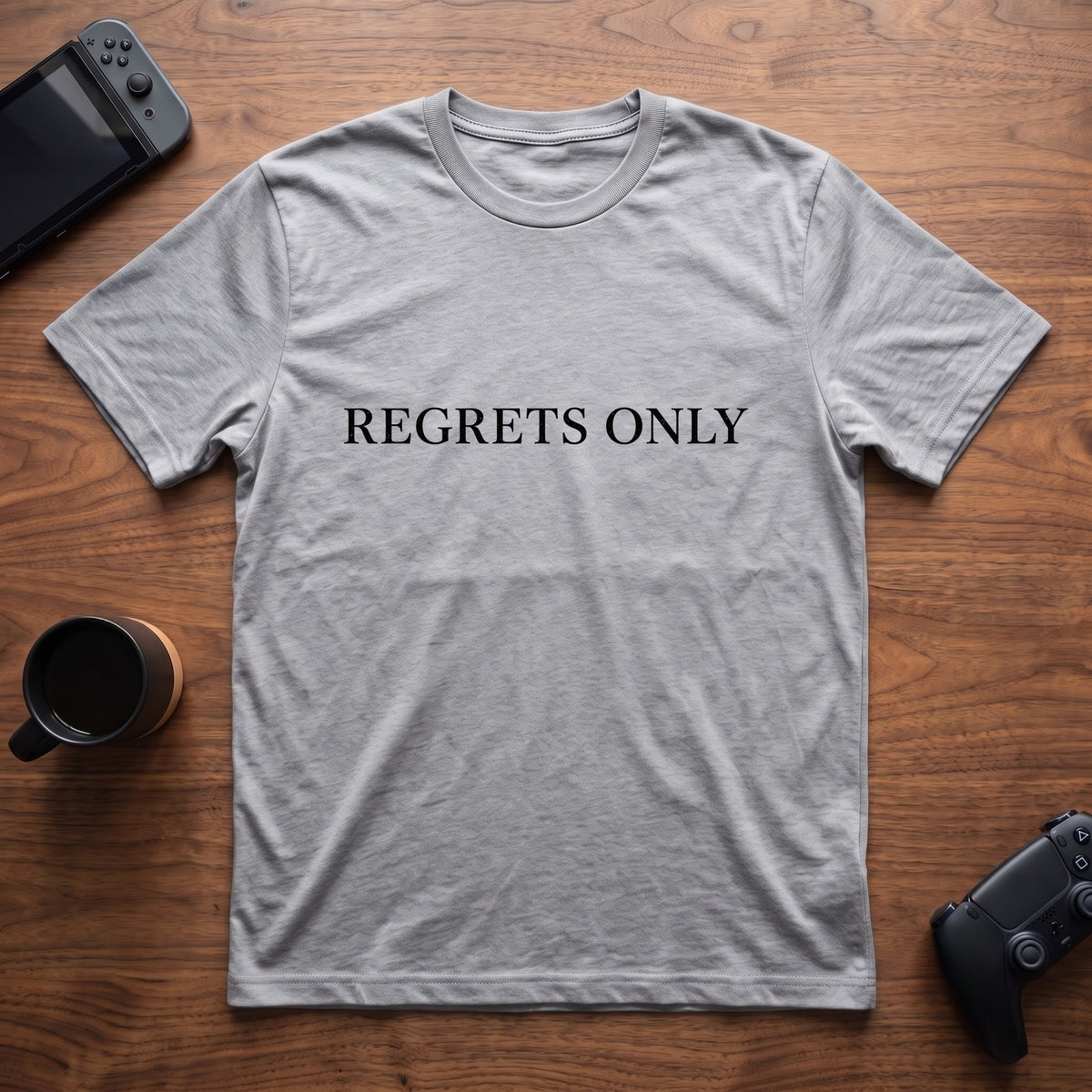 Regrets Only T-Shirt - Sport Grey