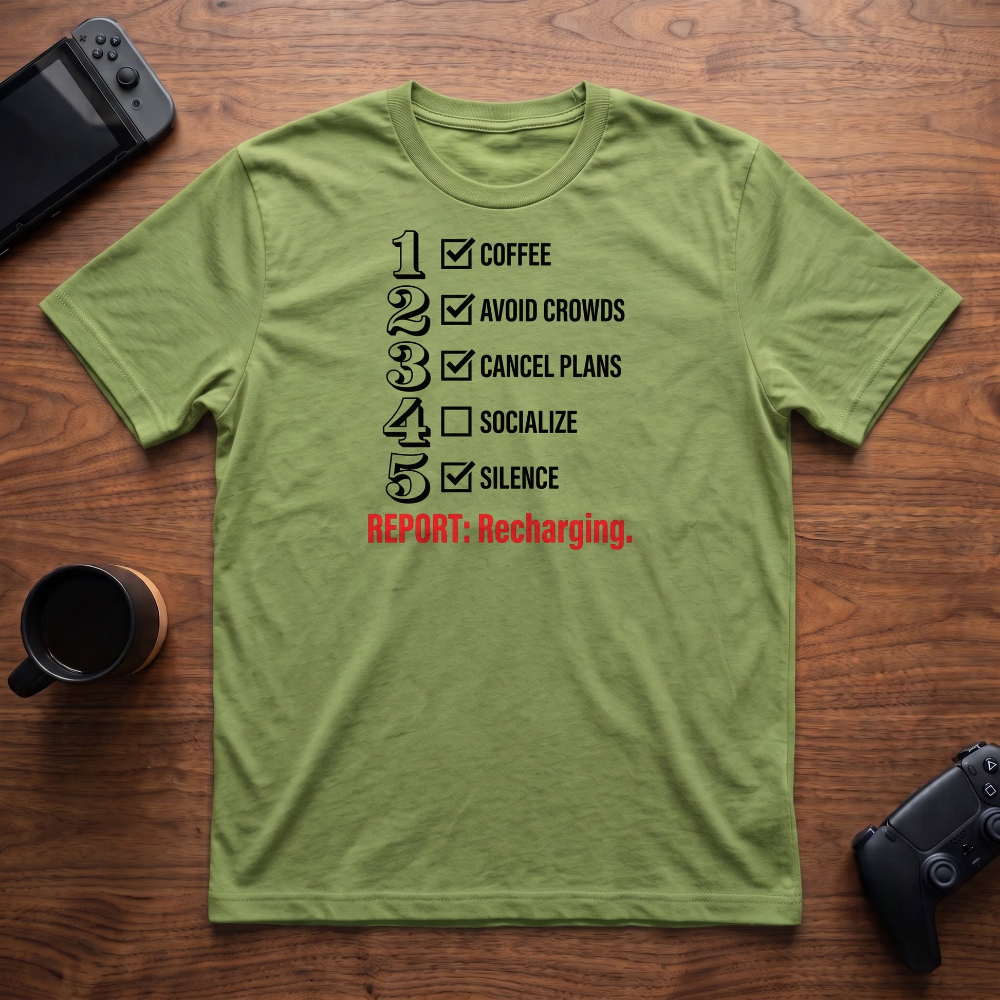 Report: Recharging T-Shirt - Lime