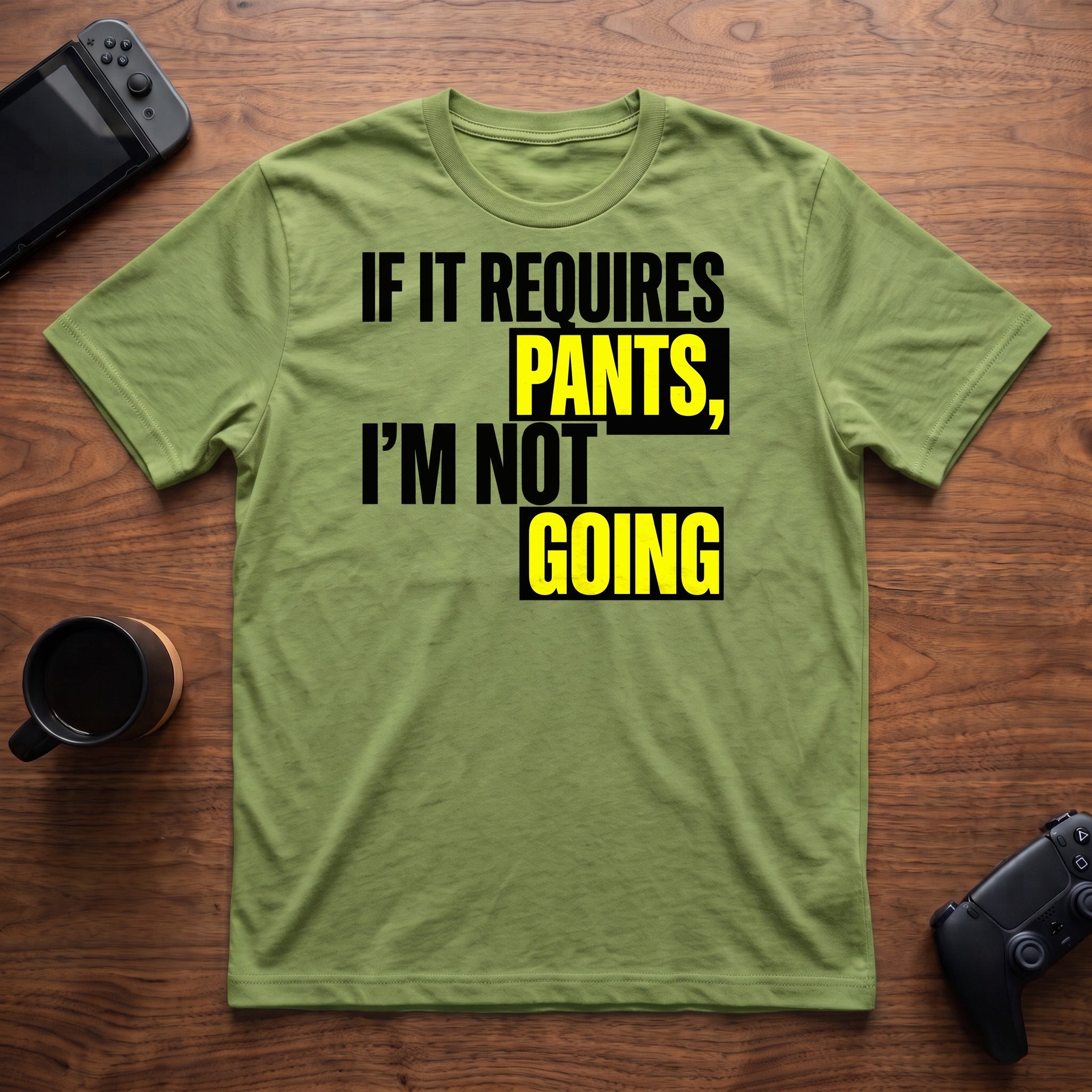 Requires Pants T-Shirt - Lime