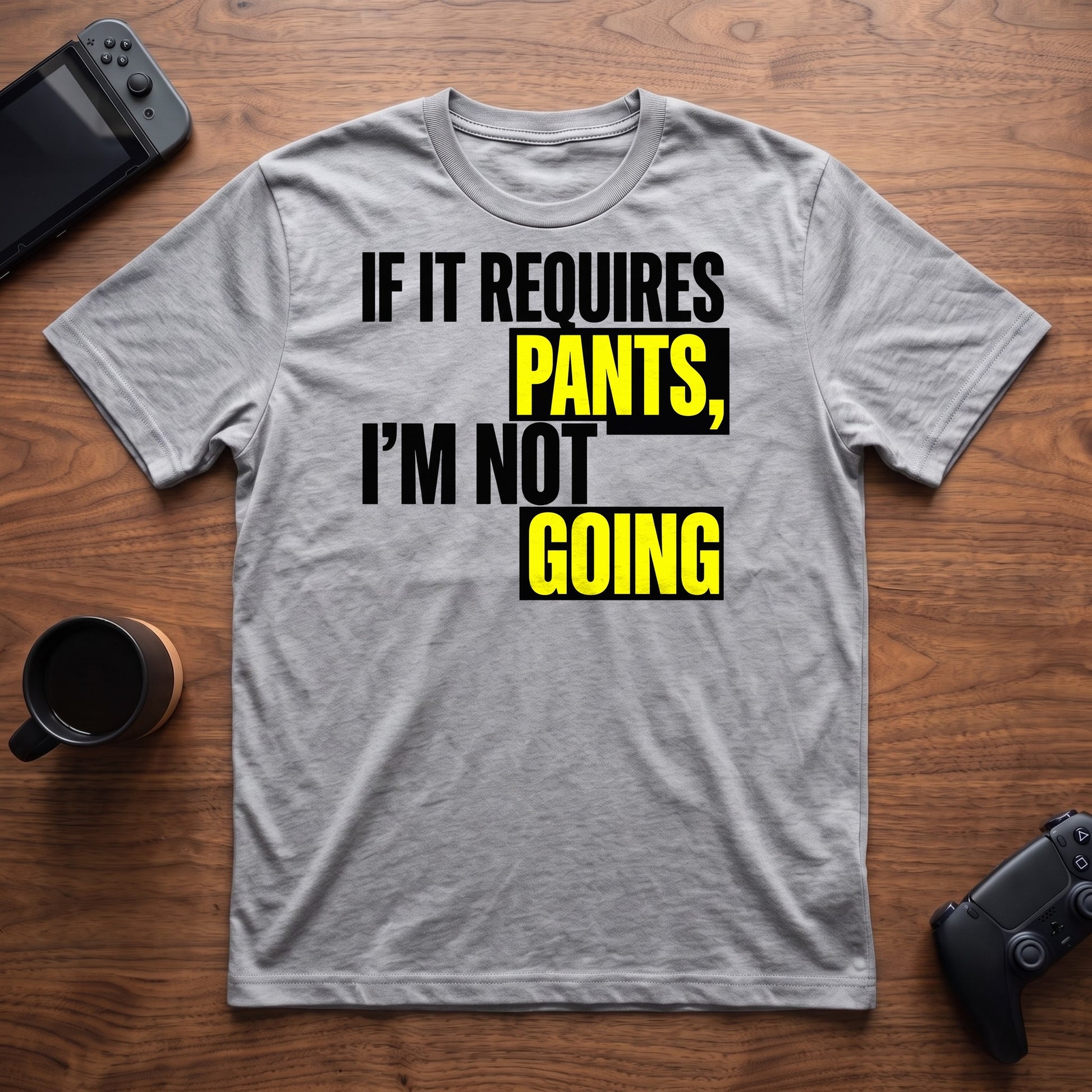 Requires Pants T-Shirt - Sport Grey