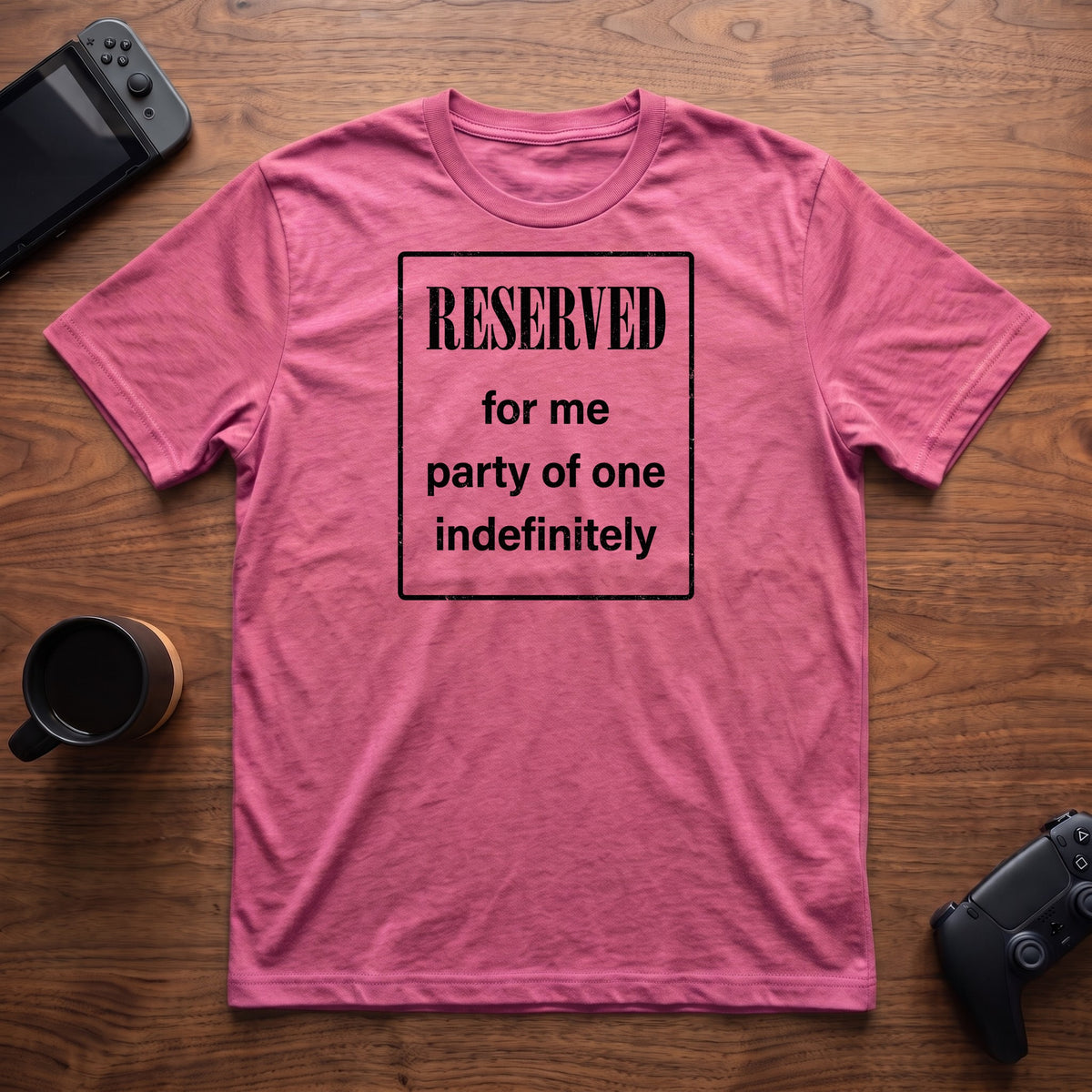 Reserved Sign T-Shirt - Heather Berry