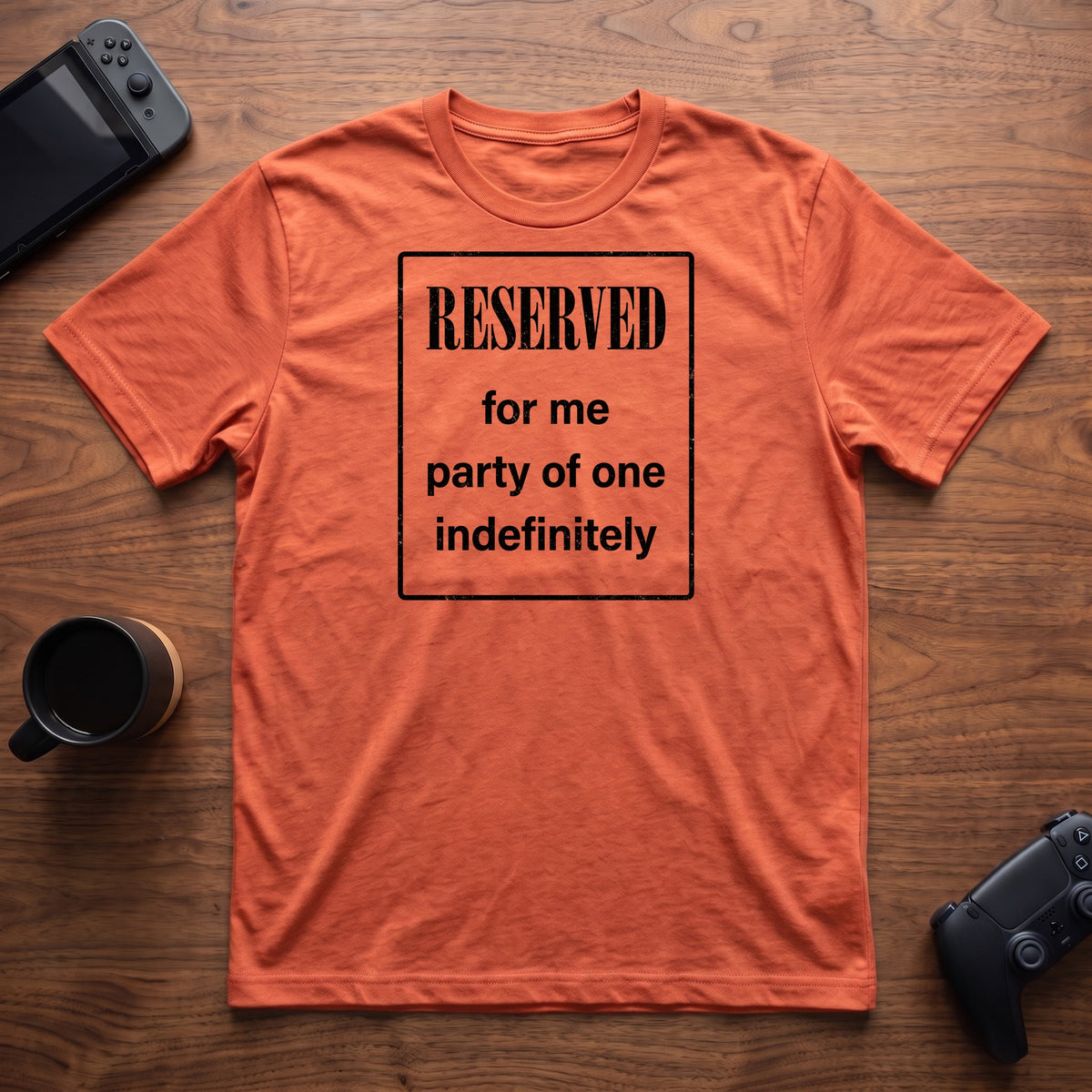 Reserved Sign T-Shirt - Heather Orange