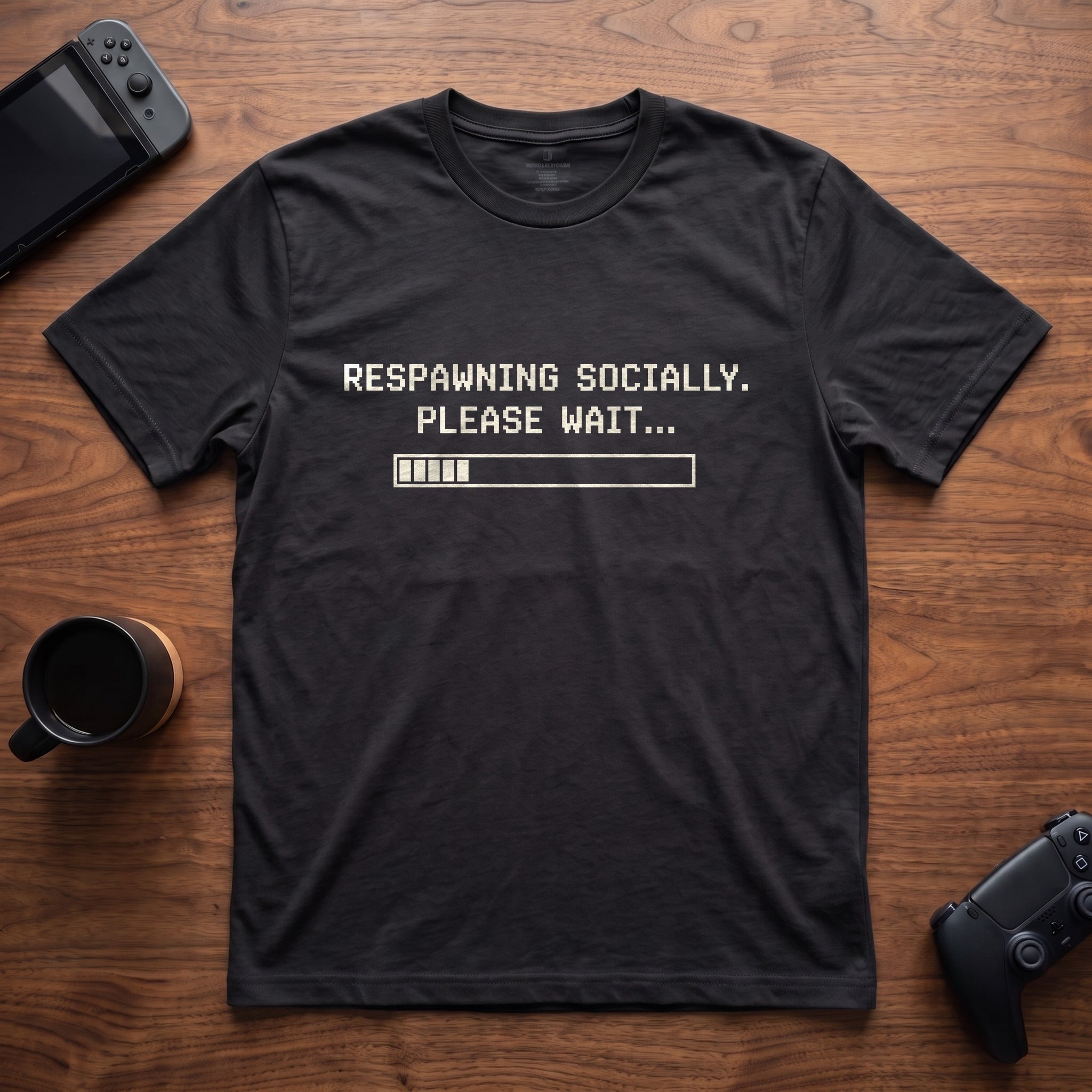 respawning-t-shirt - Black