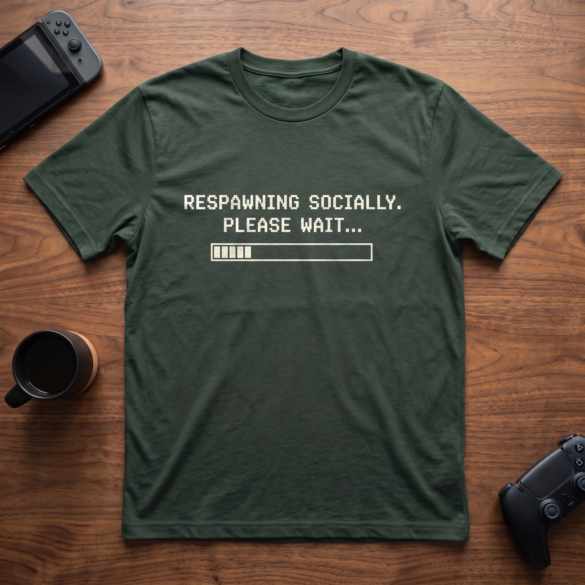 respawning-t-shirt - Forest Green