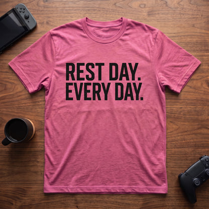 Rest Day T-Shirt - Heather Berry