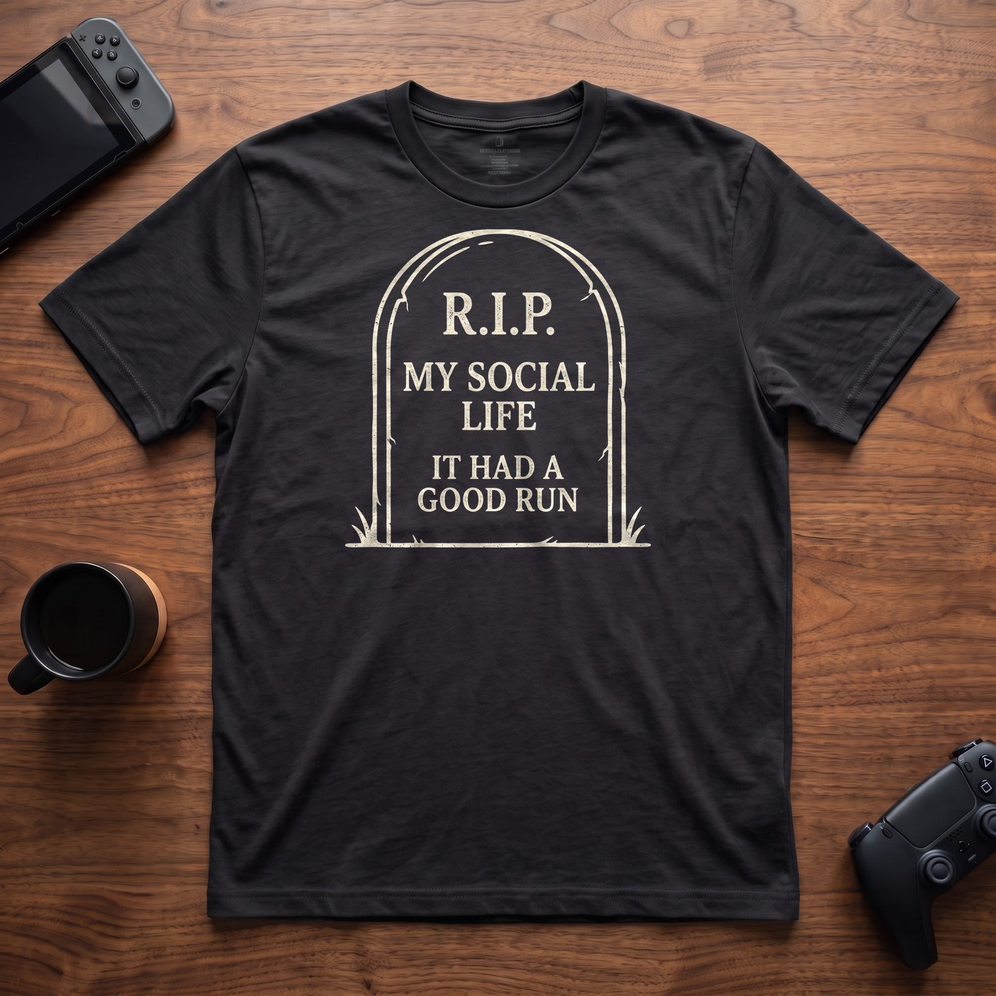rip-social-life-t-shirt - Black