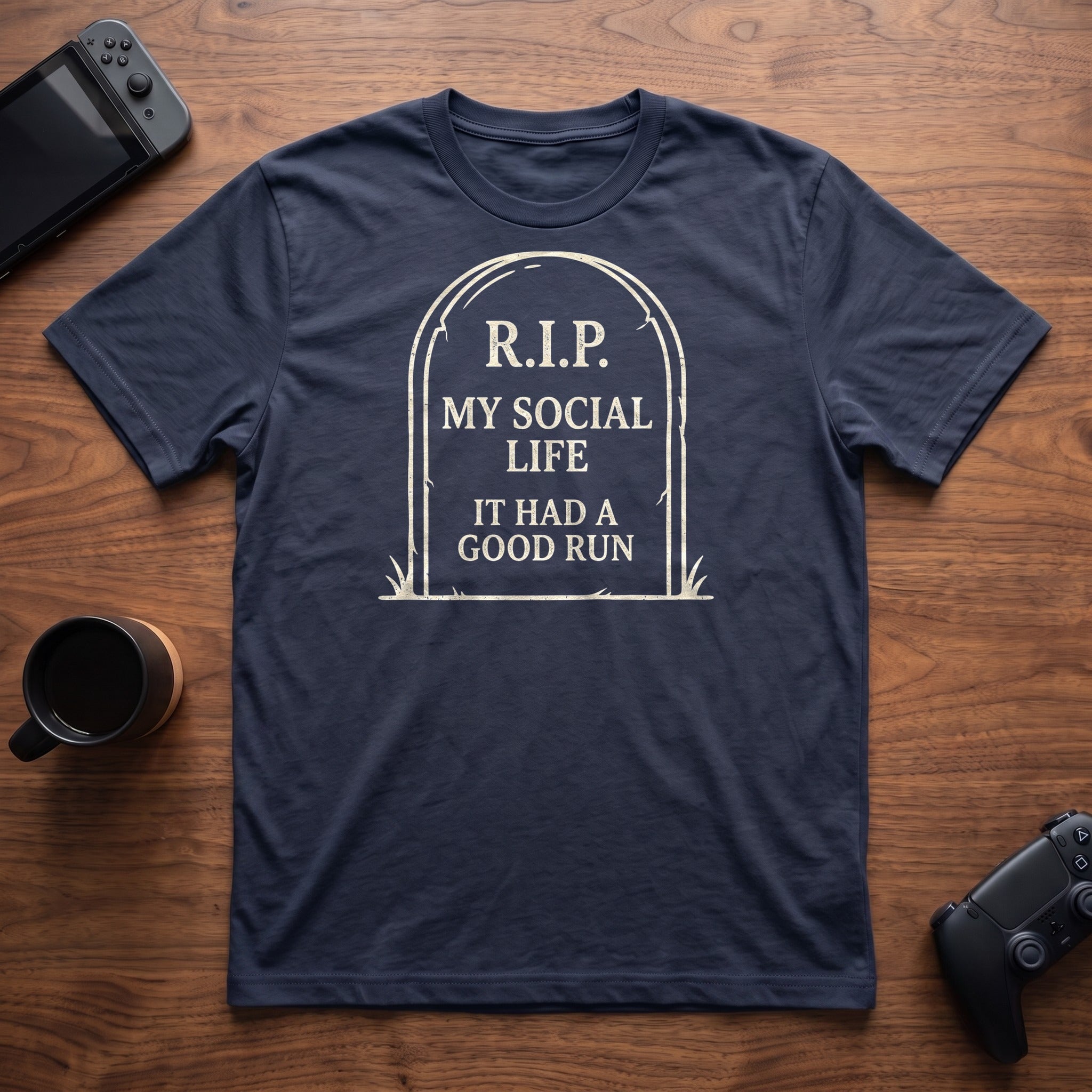 rip-social-life-t-shirt - Navy