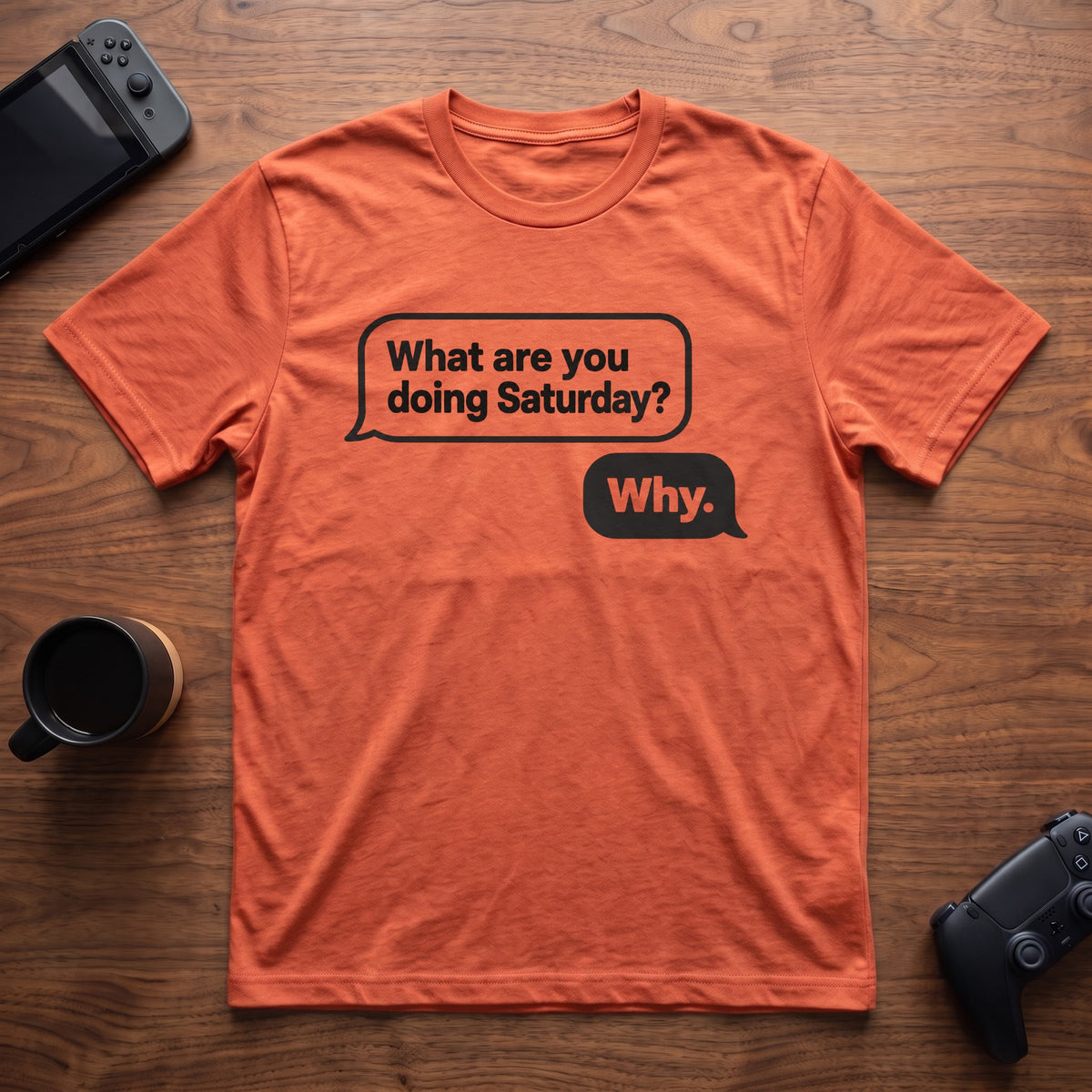 Saturday T-Shirt - Heather Orange