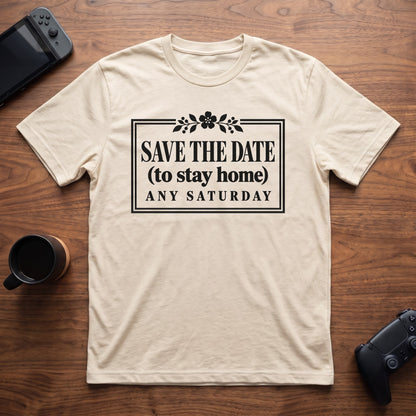 Save The Date T-Shirt - Natural