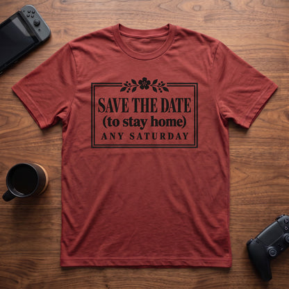 Save The Date T-Shirt - Red