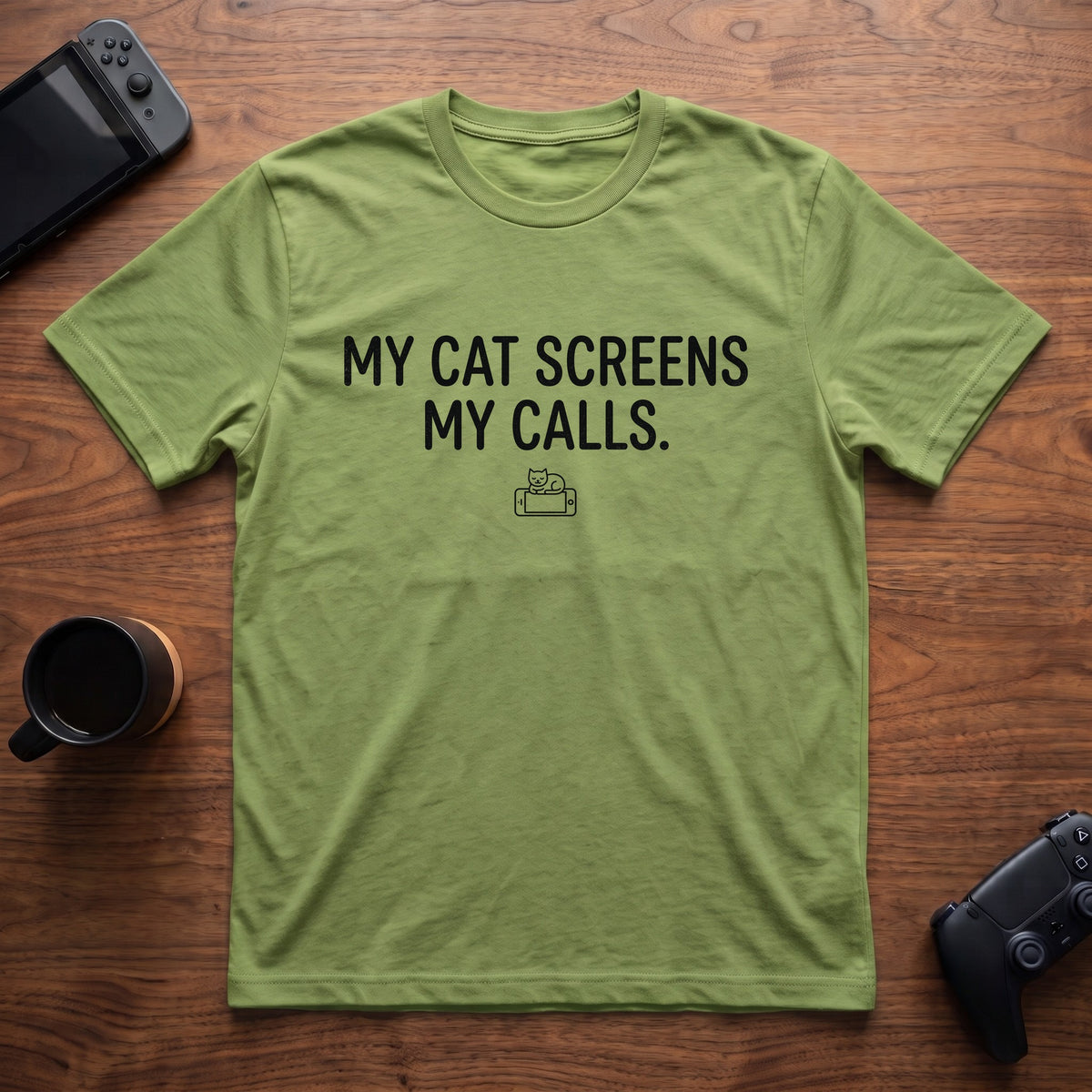 Screens My Calls T-Shirt - Lime