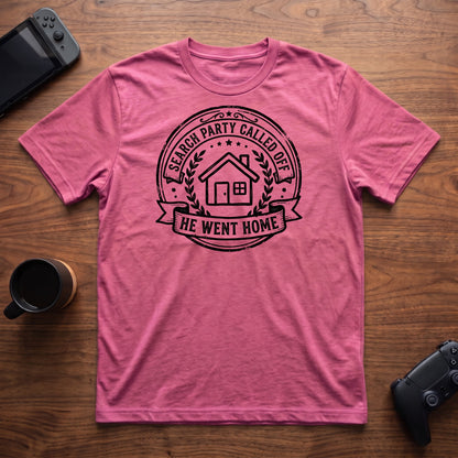 Search Party Called Off T-Shirt - Heather Berry