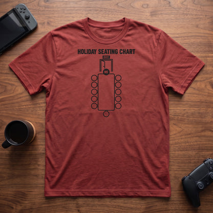 Seating Chart T-Shirt - Red