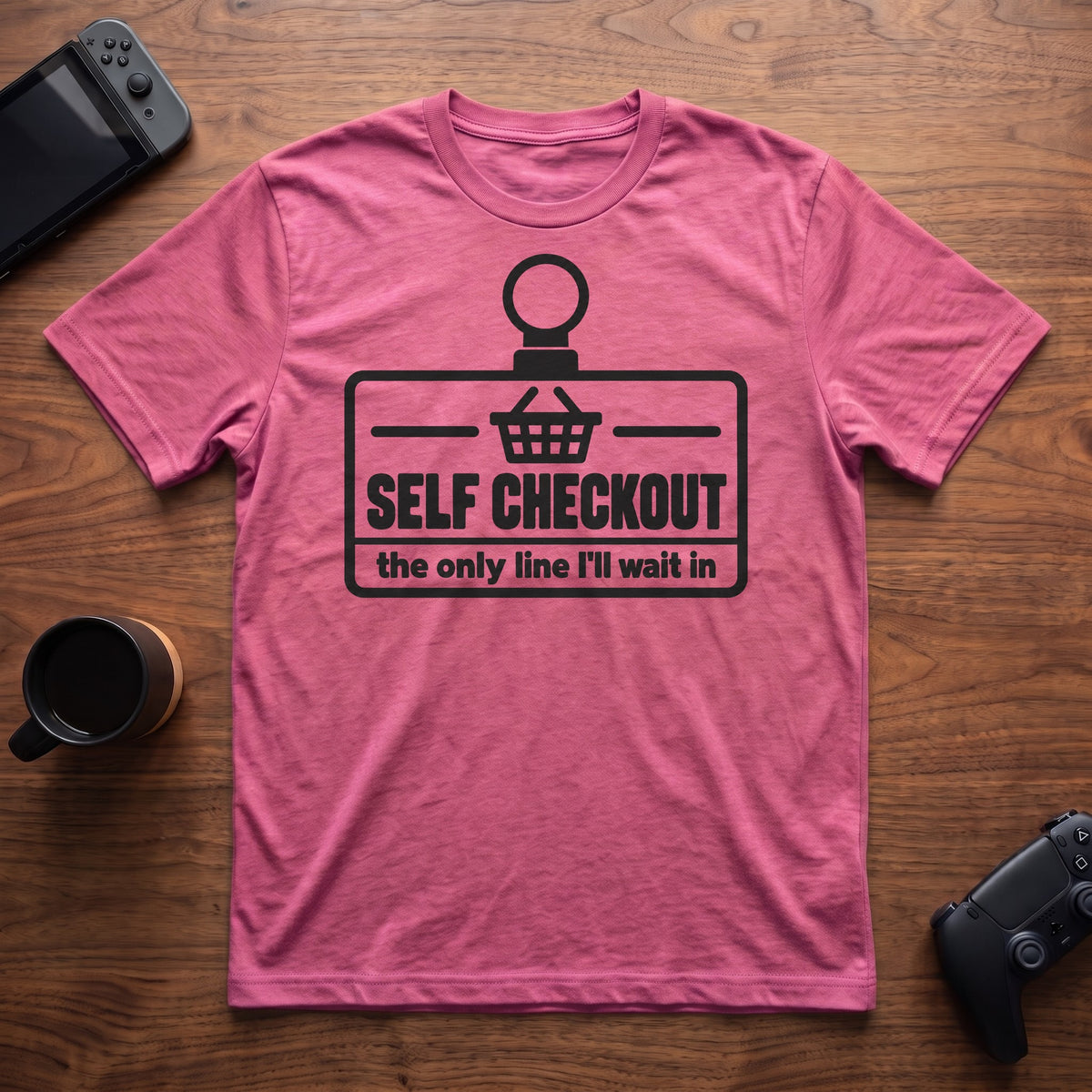 Self Checkout T-Shirt - Heather Berry